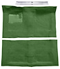 Molded Loop Carpet Kit Fits Select 1968-1972 Buick, Chevy, Olds, Pontiac 2-Door Models [Mass Backing, Automatic, Green] - image 1