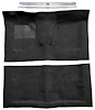 Molded Loop Carpet Kit Fits Select 1968-1972 Buick, Chevy, Olds, Pontiac 2-Door [Mass Backing, 4-Speed w/Buckets, Black] - image 1