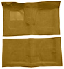 Molded Loop Carpet Fits Select 1968-1972 Buick, Chevrolet, Oldsmobile, Pontiac Models [Mass Backing, 4-Speed w/Buckets, Gold] - image 1