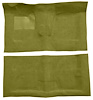 Molded Loop Carpet Fits Select 1968-1972 Buick, Chevy, Oldsmobile, Pontiac Models [Mass Backing, 4-Speed w/Buckets, Ivy Gold] - image 1