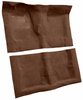 Molded Loop Carpet Fits Select 1968-1972 Buick, Chevy, Oldsmobile, Pontiac Models [Mass Backing, 4-Speed w/Buckets, Dark Brown] - image 2