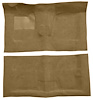 Molded Loop Carpet Fits Select 1968-1972 Buick, Chevy, Oldsmobile, Pontiac Models [Mass Backing, 4-Speed w/Buckets, Sandalwood] - image 1
