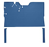 OE-Style Full Floor Vinyl Mat for 1947-1954 GM Regular Cab Trucks [Medium Blue] - image 1