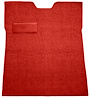 Molded Loop Carpet for 1955 GM 1st Series Trucks w/o Gas Tank in Cab [OE-Style Jute Backing, Red] - image 1