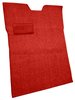 Molded Loop Carpet for 1955 GM 1st Series Trucks w/o Gas Tank in Cab [OE-Style Jute Backing, Red] - image 2