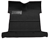 Molded Loop Carpet for 1955-1958 GM Regular Cab Trucks w/Low Tunnel [OE-Style Jute Backing, Black]