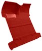 Molded Loop Carpet for 1955-1958 GM Regular Cab Trucks w/Low Tunnel [Mass Backing, Red] - image 2