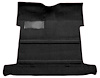 Molded Loop Carpet for 1955-1958 GM Regular Cab Trucks w/High Tunnel [OE-Style Jute Backing, Black] - image 1