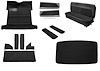 Molded Loop Carpet Kit for 1955-1958 GM Regular Cab Truck w/High Tunnel [Madrid/Velour Upholstery, OE-Style Jute Backing, Black] - image 1