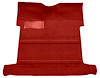 Molded Loop Carpet for 1959 GM 3100 Regular Cab Trucks w/High Tunnel [Mass Backing, Red] - image 1