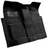 Molded Loop Carpet Fits Select 1960-1966 GM Regular Cab Trucks w/4-Speed [OE-Style Jute Backing, Black] - image 2