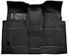 Molded Loop Carpet Fits Select 1960-1966 GM Regular Cab Trucks w/4-Speed [Mass Backing, Black]