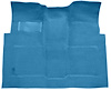 Molded Loop Carpet Fits Select 1960-1966 GM Regular Cab Trucks w/4-Speed [Mass Backing, Bright Blue] - image 1