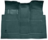 Molded Loop Carpet Fits Select 1960-1966 GM Regular Cab Trucks w/4-Speed [Mass Backing, Blue Green] - image 1
