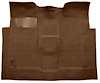 Molded Loop Carpet Fits Select 1960-1966 GM Regular Cab 2WD Truck w/Auto/3-Speed Manual [OE Jute Backing, Dark Brown] - image 1