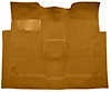 Molded Loop Carpet Fits Select 1960-1966 GM Regular Cab 2WD Truck w/Auto/3-Speed Manual [Mass Backing, Medium Saddle] - image 1