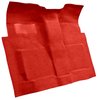 Molded Loop Carpet Fits Select 1960-1966 GM Regular Cab 4WD Truck w/Column or Floor Shift [Mass Backing, Red] - image 2