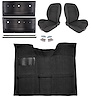 Black Interior Kit w/Low-Back Buckets for 1967-1972 GM C Series Regular Cab Truck w/Auto/3-Speed Manual - image 1