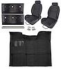 Black Interior Kit w/High-Back Buckets for 1967-1972 GM C Series Regular Cab Truck w/Auto/3-Speed Manual - image 1