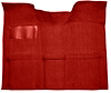 Molded Loop Carpet for 1967-1972 GM C Series Regular Cab Truck w/Auto/3-Speed Manual [OE Jute Backing, Red] - image 1