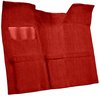 Molded Loop Carpet for 1967-1972 GM C Series Regular Cab Truck w/Auto/3-Speed Manual [OE Jute Backing, Red] - image 2