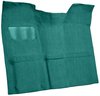 Molded Loop Carpet for 1967-1972 GM C Series Regular Cab Truck w/Auto/3-Speed Manual [OE Jute Backing, Aqua] - image 2