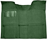 Molded Loop Carpet for 1967-1972 GM C Series Regular Cab Truck w/Auto/3-Speed Manual [OE Jute Backing, Dark Green] - image 1