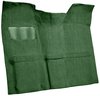 Molded Loop Carpet for 1967-1972 GM C Series Regular Cab Truck w/Auto/3-Speed Manual [OE Jute Backing, Dark Green] - image 2