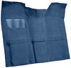 Molded Loop Carpet for 1967-1972 GM C Series Regular Cab Truck w/Auto/3-Speed Manual [OE Jute Backing, Medium Blue] - image 2