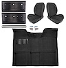 Black Interior Kit w/Low-Back Buckets for 1967-1972 GM C Series Regular Cab Truck w/Auto/3-Speed Manual - image 1