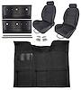 Black Interior Kit w/High-Back Buckets for 1967-1972 GM C Series Regular Cab Truck w/Auto/3-Speed Manual - image 1