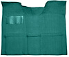 Molded Loop Carpet for 1967-1972 GM C Series Regular Cab Truck w/Auto/3-Speed Manual [Mass Backing, Aqua] - image 1