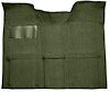 Molded Loop Carpet for 1967-1972 GM C Series Regular Cab Truck w/Auto/3-Speed Manual [Mass Backing, Dark Olive Green] - image 1