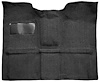 Molded Loop Carpet for 1967-1972 GM C Series Regular Cab Truck w/TH400 [OE-Style Jute Backing, Black] - image 1