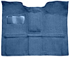 Molded Loop Carpet for 1967-1972 GM C Series Regular Cab Truck w/TH400 [Mass Backing, Medium Blue] - image 1