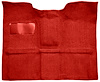 Molded Loop Carpet for 1967-1972 GM C Series Regular Cab Truck w/4-Speed Manual [OE Jute Backing, Red] - image 1