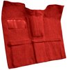 Molded Loop Carpet for 1967-1972 GM C Series Regular Cab Truck w/4-Speed Manual [OE Jute Backing, Red] - image 2