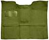 Molded Loop Carpet for 1967-1972 GM C Series Regular Cab Truck w/4-Speed Manual [OE Jute Backing, Moss Green] - image 1