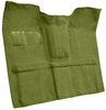 Molded Loop Carpet for 1967-1972 GM C Series Regular Cab Truck w/4-Speed Manual [OE Jute Backing, Moss Green] - image 2