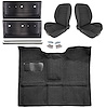 Black Interior Kit w/Low-Back Buckets for 1967-1972 GM C Series Regular Cab Truck w/4-Speed Manual - image 1