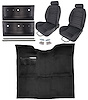 Black Interior Kit w/High-Back Buckets for 1967-1972 GM C Series Regular Cab Trucks w/o Gas Tank in Cab - image 1