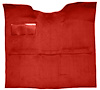 Molded Loop Carpet for 1967-1972 GM C Series Regular Cab Trucks w/o Gas Tank in Cab [OE Jute Backing, Red] - image 1