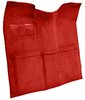 Molded Loop Carpet for 1967-1972 GM C Series Regular Cab Trucks w/o Gas Tank in Cab [OE Jute Backing, Red] - image 2