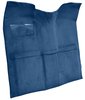 Molded Loop Carpet for 1967-1972 GM C Series Regular Cab Trucks w/o Gas Tank in Cab [OE Jute Backing, Medium Blue] - image 2