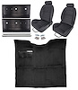 Black Interior Kit w/High-Back Buckets for 1967-1972 GM C Series Regular Cab Trucks w/o Gas Tank in Cab - image 1