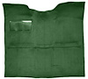 Molded Loop Carpet for 1967-1972 GM C Series Regular Cab Trucks w/o Gas Tank in Cab [Mass Backing, Dark Green] - image 1