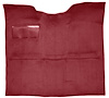 Molded Loop Carpet for 1967-1972 GM C Series Regular Cab Trucks w/o Gas Tank in Cab [Mass Backing, Maroon] - image 1