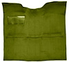 Molded Loop Carpet for 1967-1972 GM C Series Regular Cab Trucks w/o Gas Tank in Cab [Mass Backing, Moss Green] - image 1