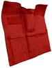 Molded Loop Carpet for 1967-1972 GM C Series Regular Cab Truck  w/o Gas Tank in Cab, 4-Speed [Mass, Red] - image 2