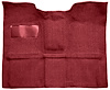 Molded Loop Carpet for 1967-1972 GM K Series Regular Cab Trucks w/Gas Tank in Cab [Jute Backing, Maroon] - image 1